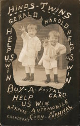 Hinds Twins - Gerald and Harold Advertising Postcard Postcard Postcard