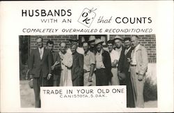 Husbands with an OK that Counts Postcard