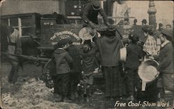 The Salvation Army Handing out Empty Basket Postcard Postcard Postcard