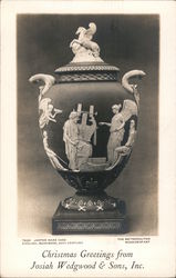 Christmas Greetings from Josiah Wedgewood and Sons - A Beautiful Urn Postcard