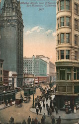 Market Street, Near O'Farrell San Francisco, CA Postcard Postcard Postcard