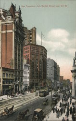 Market Street Near 3rd St. Postcard