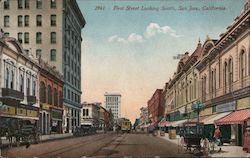 First Street Looking South Postcard