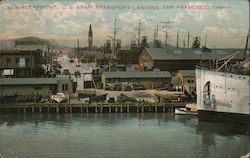 Waterfront, U.S. Army Transport Landing Postcard