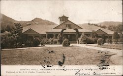 Dining Hall, Veteran's Home, Napa County Postcard