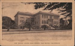 San Mateo Union High School California Postcard Postcard Postcard