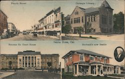 Views of Santa Rosa, Cal. Postcard