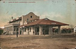 Santa Fe Depot Bakersfield, CA Postcard Postcard Postcard