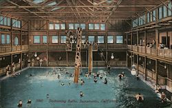 Swimming Baths Sacramento, CA Postcard Postcard Postcard