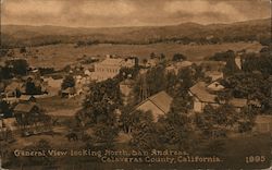 General View Looking North, Calaveras County Postcard