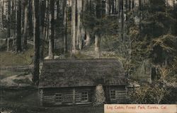 Log Cabin, Forest Park Eureka, CA Postcard Postcard Postcard