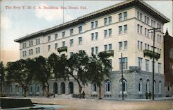 The new Y.M.C.A. Building Postcard