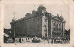 Exterior view of auditorium during National Democratic Convention Denver, CO Postcard Postcard Postcard