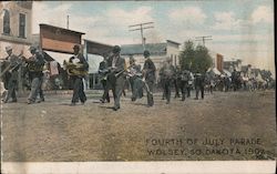 Fourth of July Parade 1907 Postcard