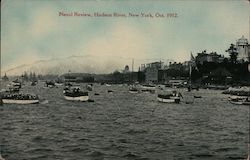 Naval Review, Hudson River, Oct 1912 Postcard