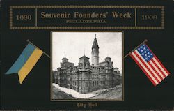 1683-1908 Souvenir Founders' Week City Hall Philadelphia, PA Postcard Postcard Postcard