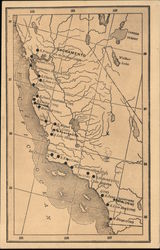 Map of Sacramento Postcard