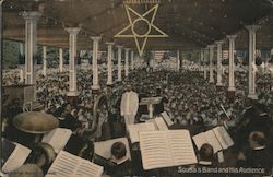 Sousa Band at Willow Grove Park Music Pavilion Postcard