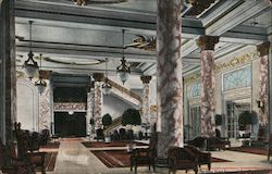 Fairmont Hotel Lobby Postcard