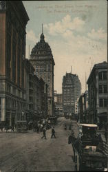 Looking Up Third Street From Mission San Francisco, CA Postcard Postcard Postcard