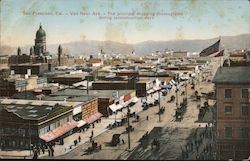 Van Ness Ave. - The Principal Shopping Thoroughfare During Reconstruction Days Postcard