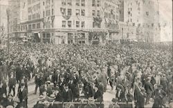 Portola Festival Crowd, 1909 Postcard