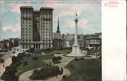 Hotel St. Francis and Union Square Postcard