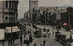 Market Street Before the Earthquake Postcard