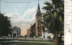 Catholic Church Santa Clara, CA Postcard Postcard Postcard