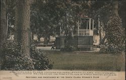 Bandstand, Santa Clara Plaza Postcard