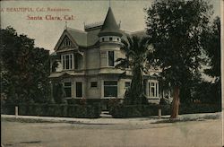 A Beautiful Cal. Residence Postcard