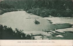 Dam in Russian River Postcard