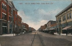 4th St. Looking West Postcard