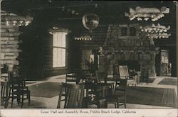 Great Hall and Assembly Room - Pebble Beach Lodge Postcard