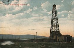 Gusher at American Petroleum Co. Postcard