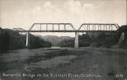 Guerneville Bridge on the Russian River Postcard