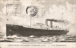 China Mail Steamship Company, Ltd. San Francisco, CA Postcard Postcard Postcard