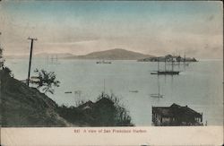 A veiw of San Francisco Harbor California Postcard Postcard Postcard