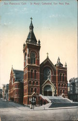 St. Mary's Cathedral, Van Ness Ave. Postcard