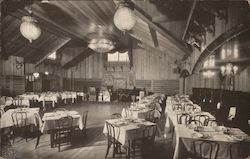 Dining room of John's Rendezvous Postcard