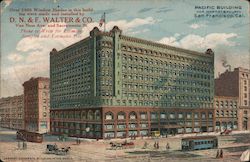 Pacific Building - Market and Fourth Streets Postcard