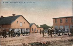 Artillery Drill, Presidio Postcard