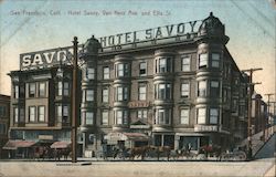 Hotel Savoy, Van Ness Ave and Ellis St San Francisco, CA Postcard Postcard Postcard