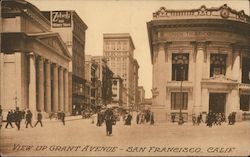 View up Grant Avenue San Francisco, CA Postcard Postcard Postcard