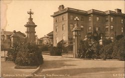 Entrance to the Presidio Terrace San Francisco, CA Postcard Postcard Postcard