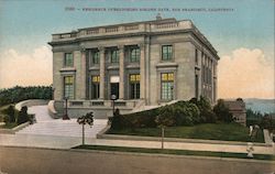 Residence Overlooking Golden Gate Postcard