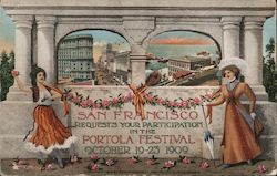 Portola Festival Oct. 19-23, 1909 Postcard