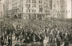 A Portola Crowd - Nearly two million people visited San Francisco during the Festival, 1909 California Postcard Postcard Postcard