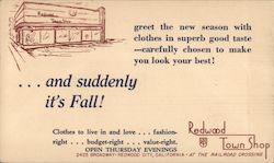 Redwood Town Shop Postcard