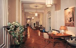 Christian Science Benevolent Assocation on Pacific Coast - Main Lobby and Information Desk Postcard